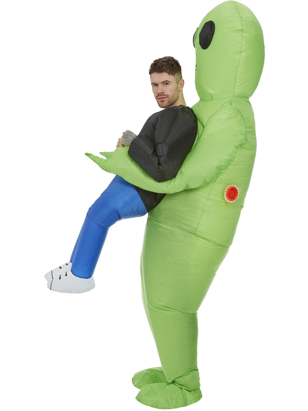 Inflatable Alien Abduction Costume, Green 3