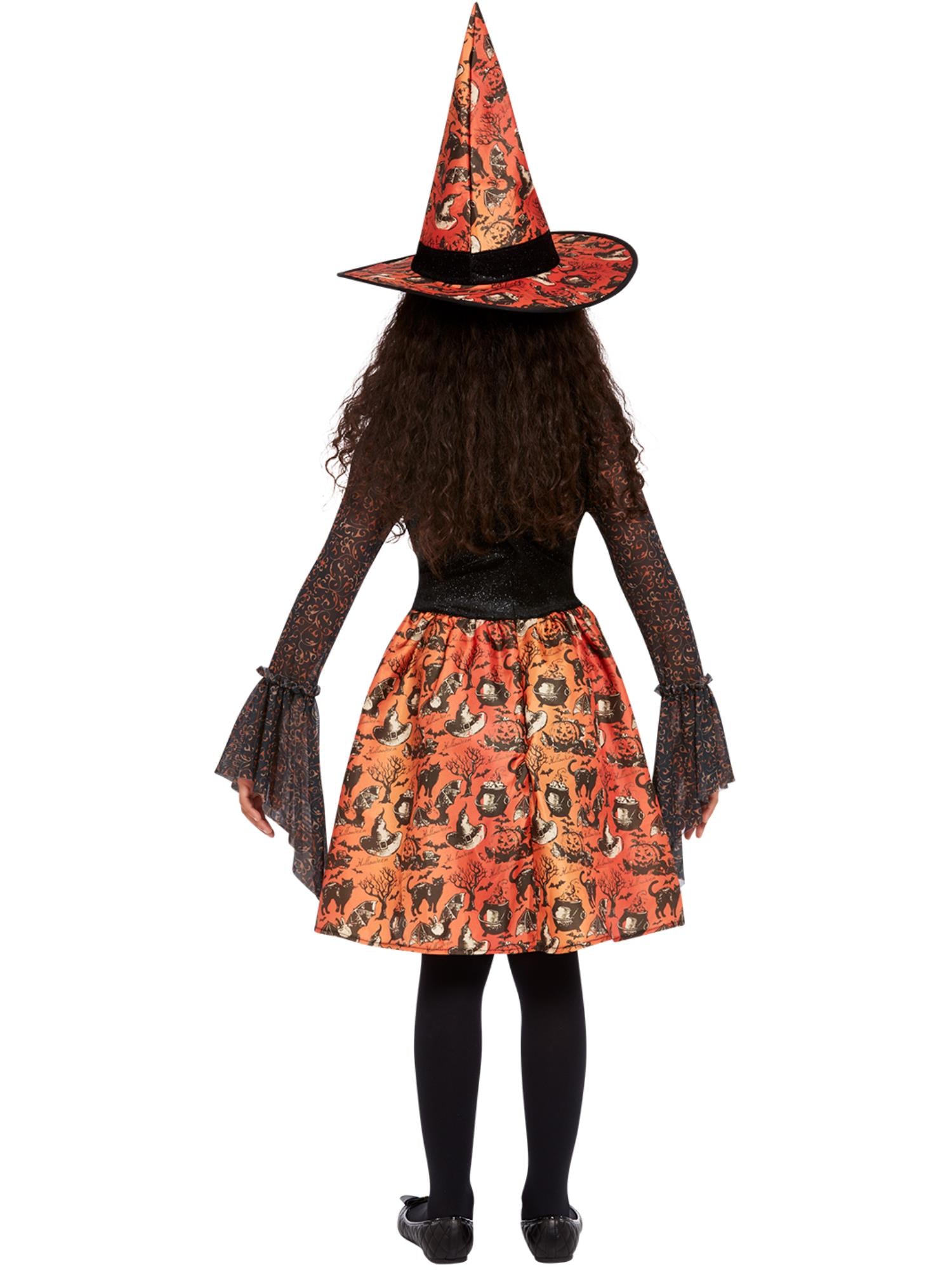 Vintage Witch Costume, Orange 2