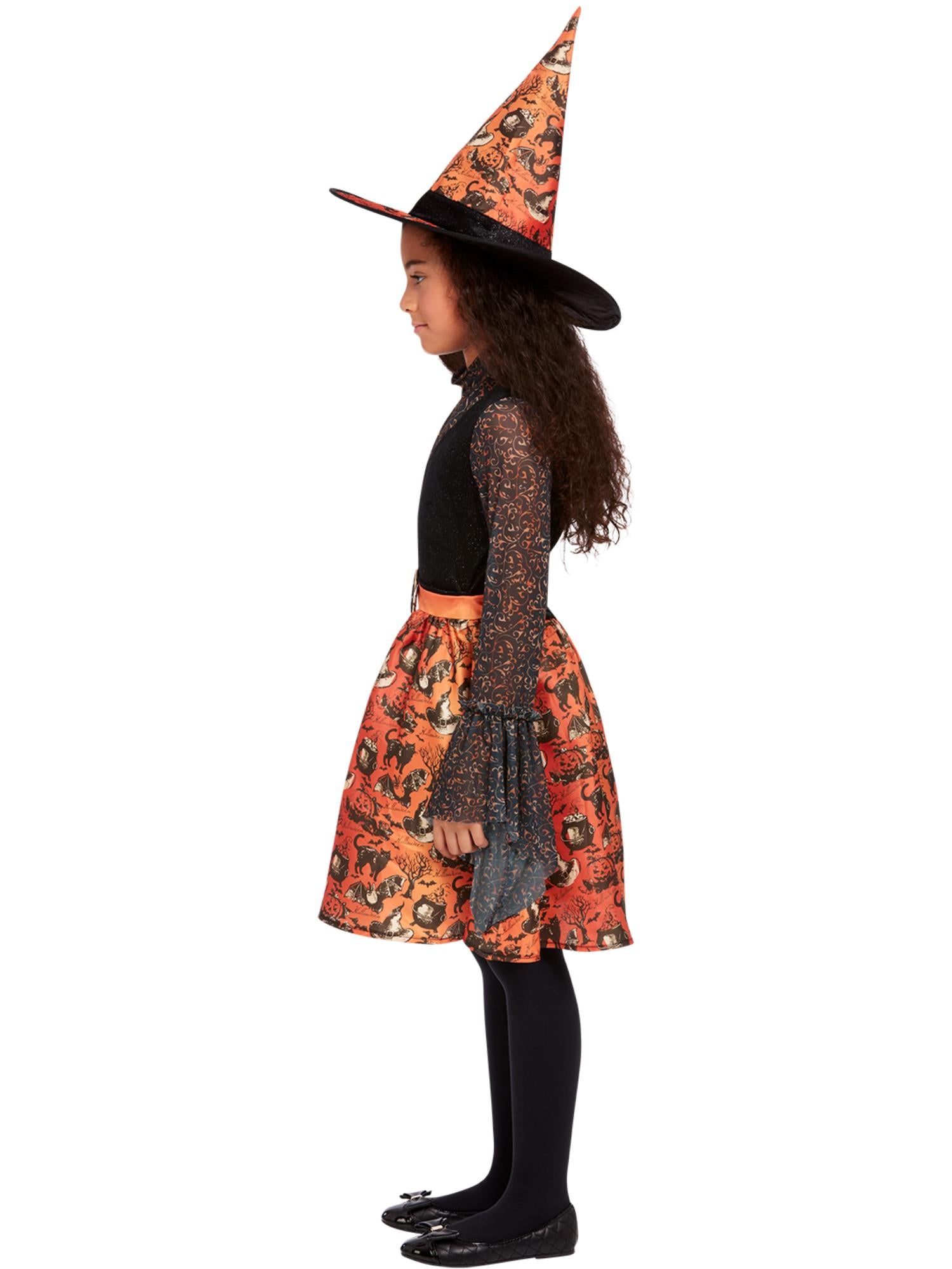 Vintage Witch Costume, Orange 3