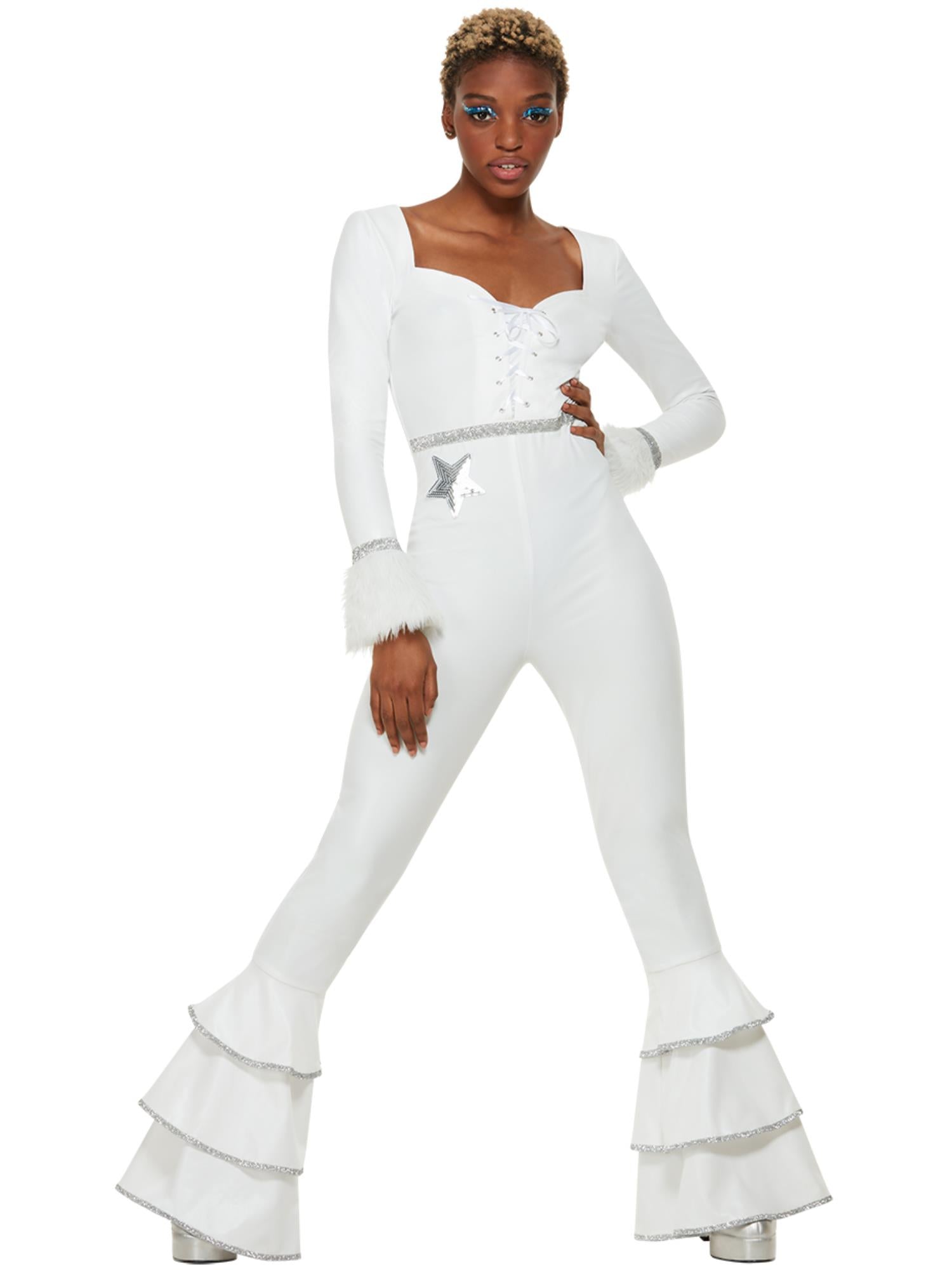 70s Deluxe Glam Costume, White 1