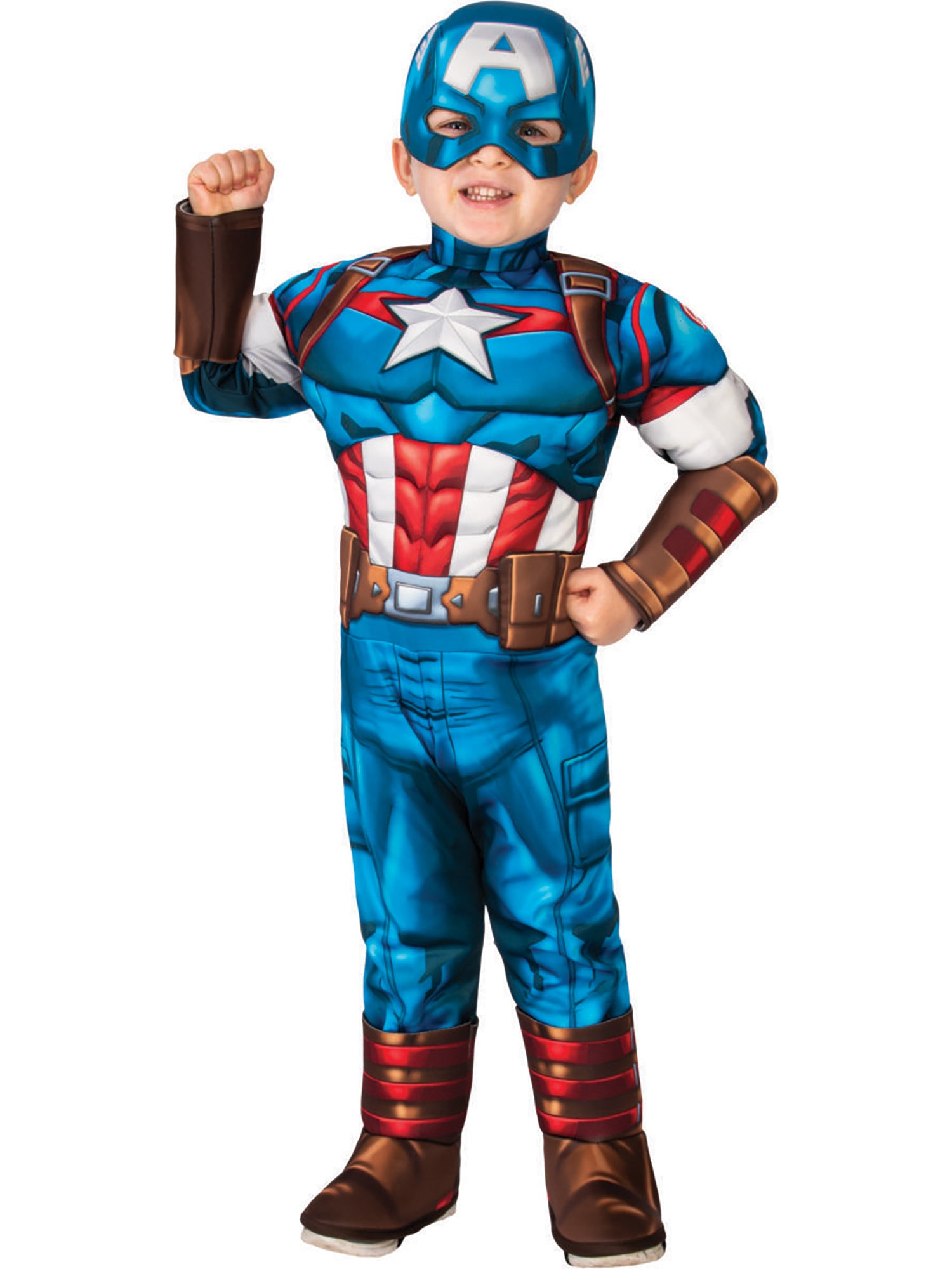 Captain America Deluxe Toddler Costume 1