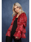 Fever Tinsel Festival Jacket, Red 1