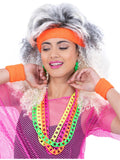 80s Neon Sweatbands, Orange 1