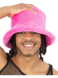90s Pink Fur Bucket Hat 1