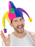 Neon Rainbow Jester Hat 1
