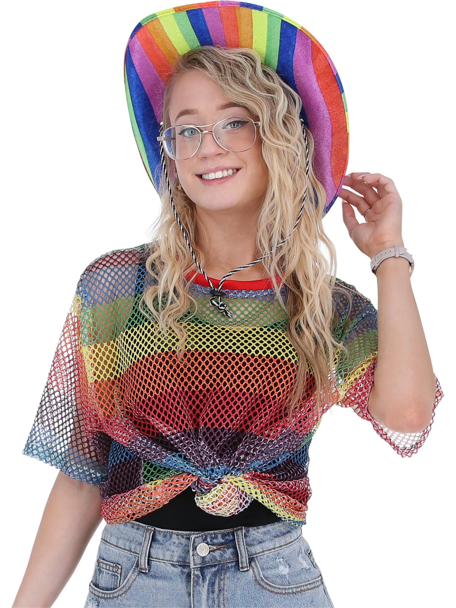 Unisex Rainbow Mesh Top 1