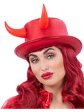 Fever Deluxe Red Devil Metallic Top Hat 1