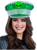 Fever Deluxe Alien Sequin Captains Hat 1