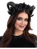 Black Demon Floral Headband 1