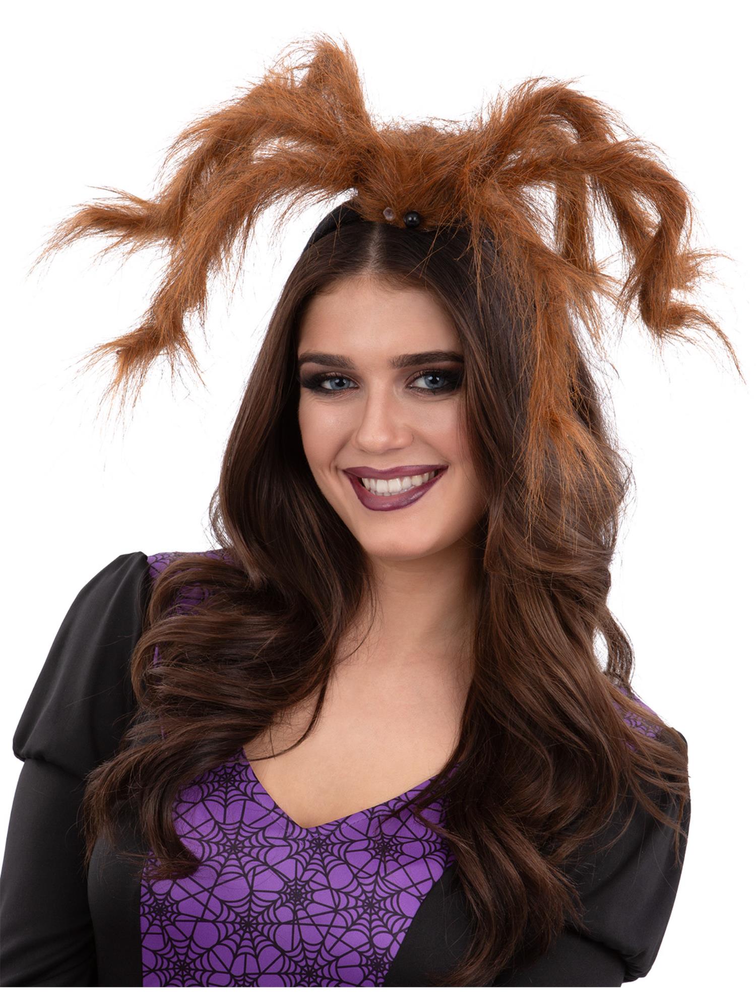 Hairy Tarantula Spider Headband, Brown 1