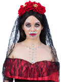 Smiffys Make-Up FX, Skull Face & Body Jewels 1