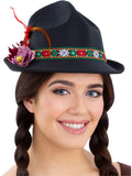 Dirndl Trenker Hat, with Feathers & Flowers 1