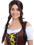 Bavarian Maid Braided Wig, Brown 1