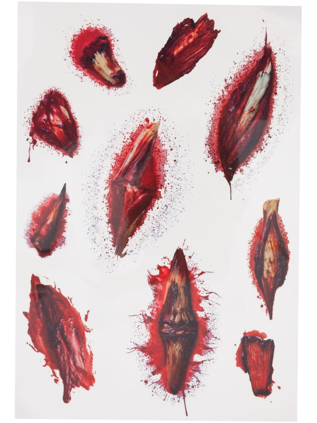 Smiffys Make-Up FX, Horror Wound Tattoo Transfers 3