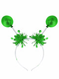 Green Metallic Ball Bopper Headband 1