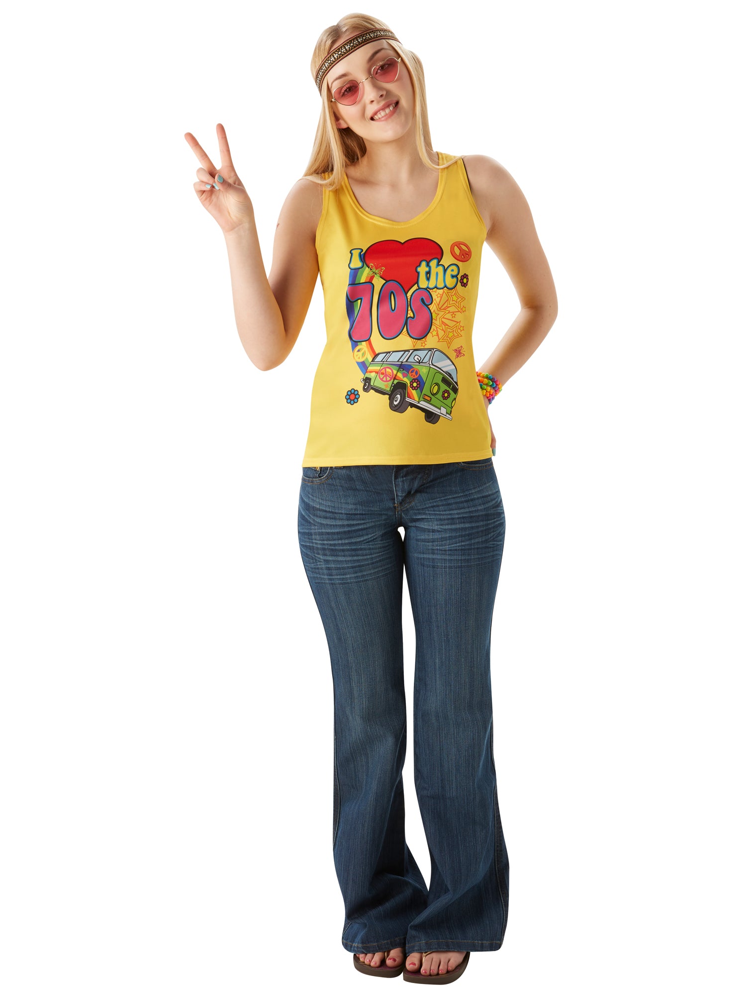 I Love The 70's Vest Top 1