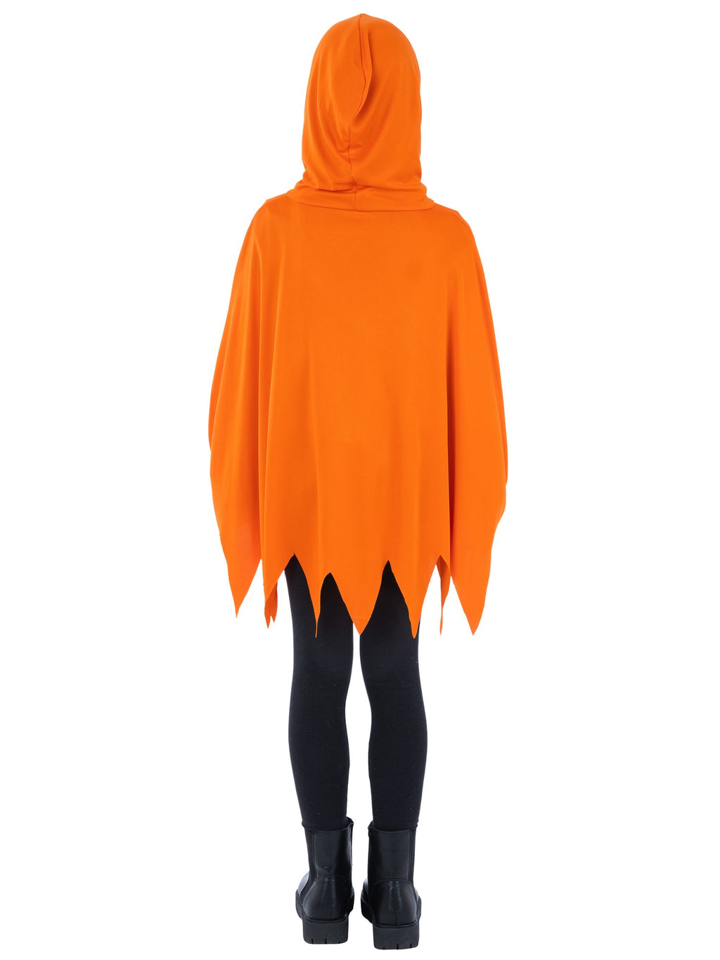 Pumpkin Poncho, Orange, Kids 2