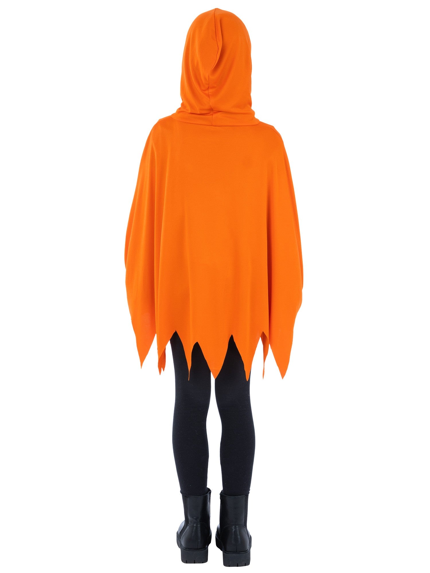 Pumpkin Poncho, Orange, Kids 2