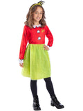 Dr Seuss The Grinch Santa Girls Costume 1