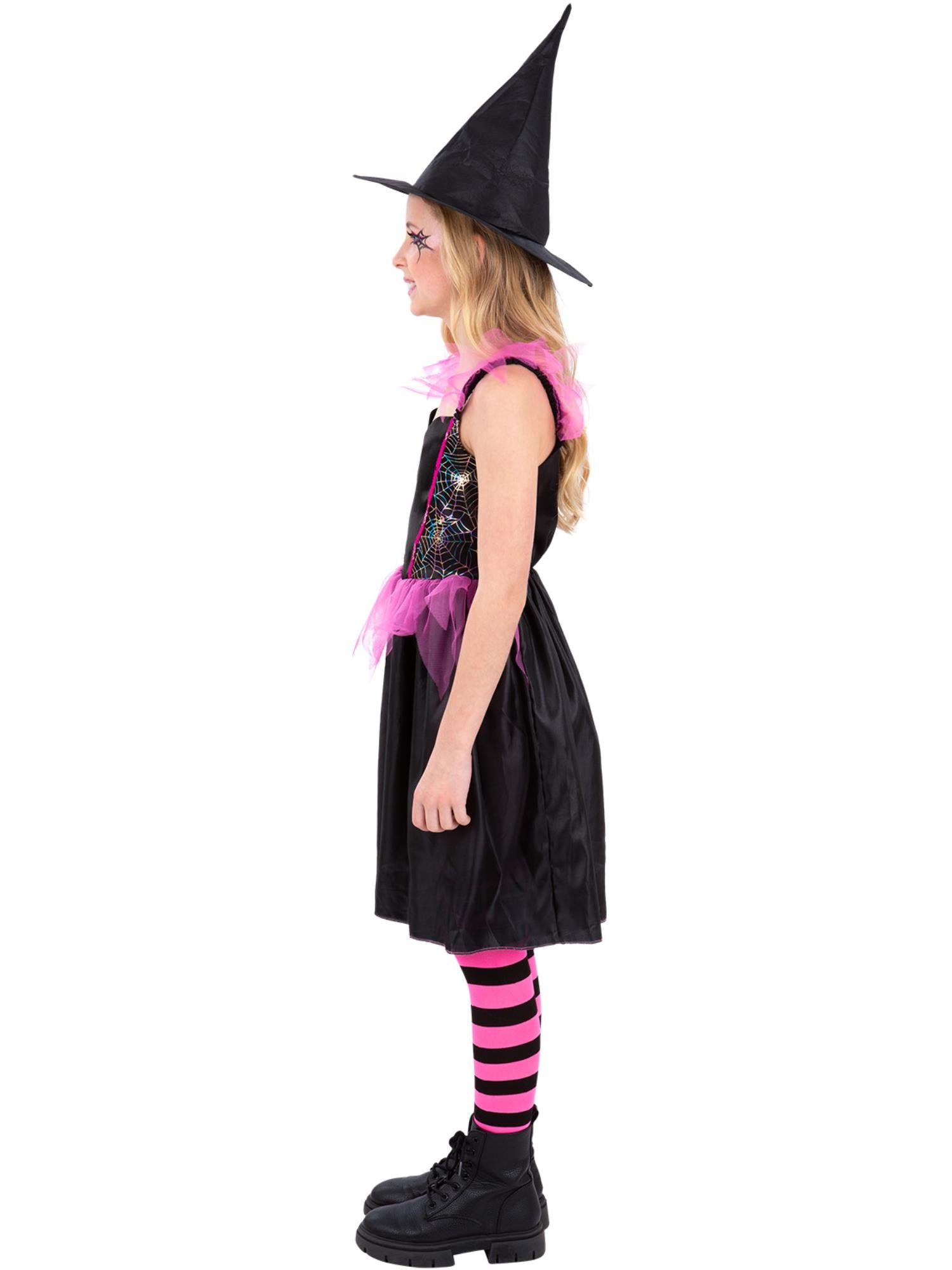 Rainbow Web Witch Costume 3