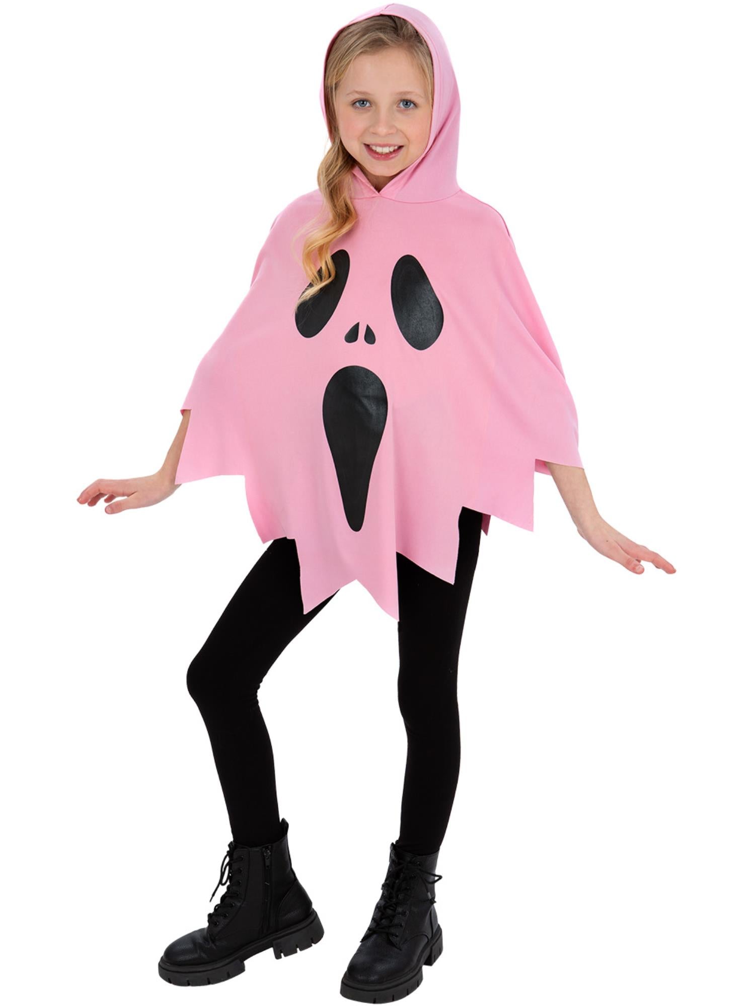 Pink Ghost Poncho 1