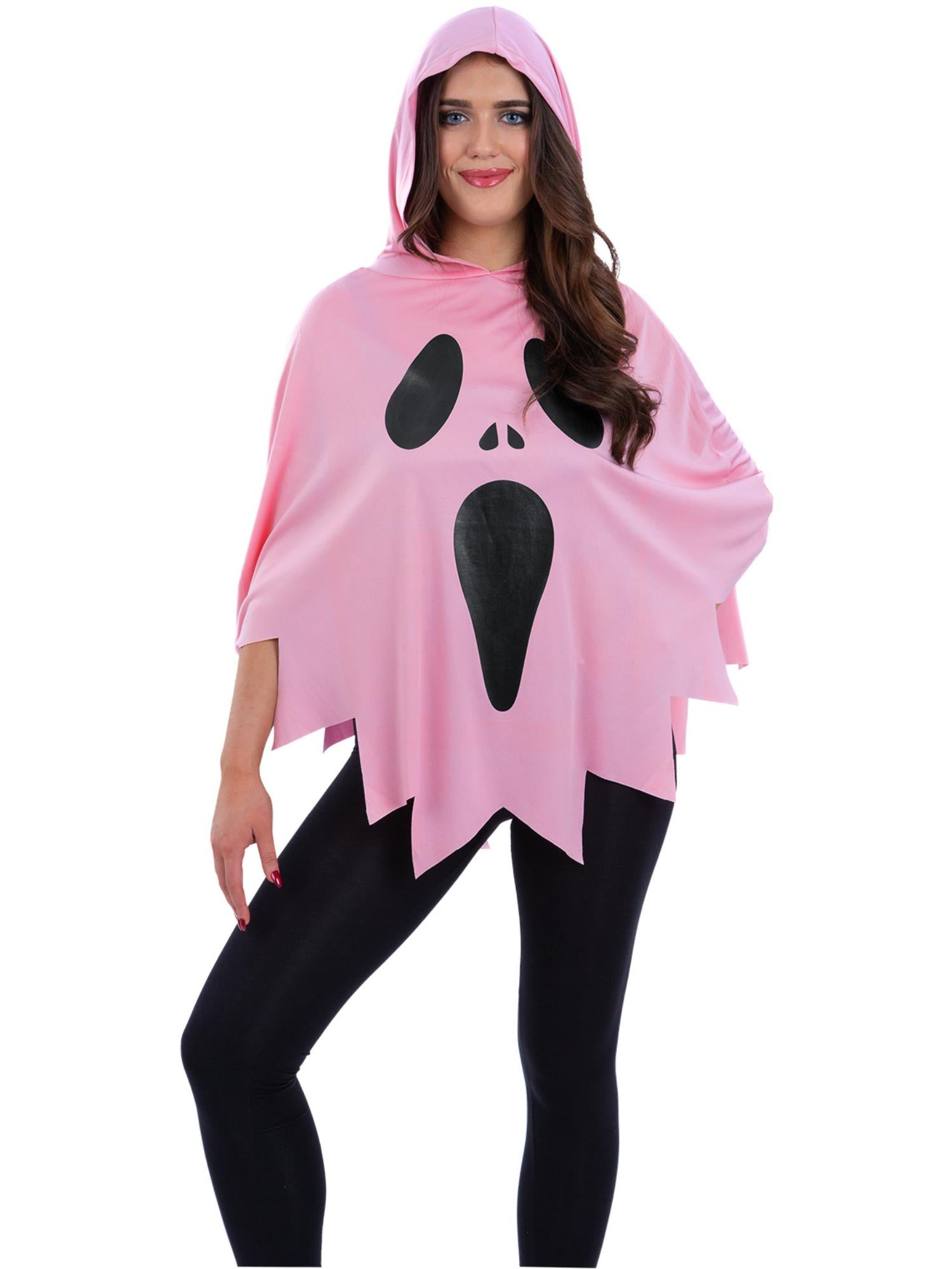 Pink Ghost Poncho 1