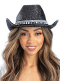 Black Bling Rhinestone Cowboy Hat 1