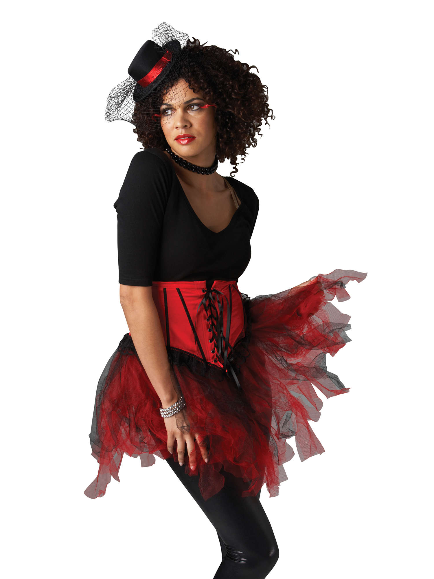 BURLESQUE TUTU- BLK & RED 1