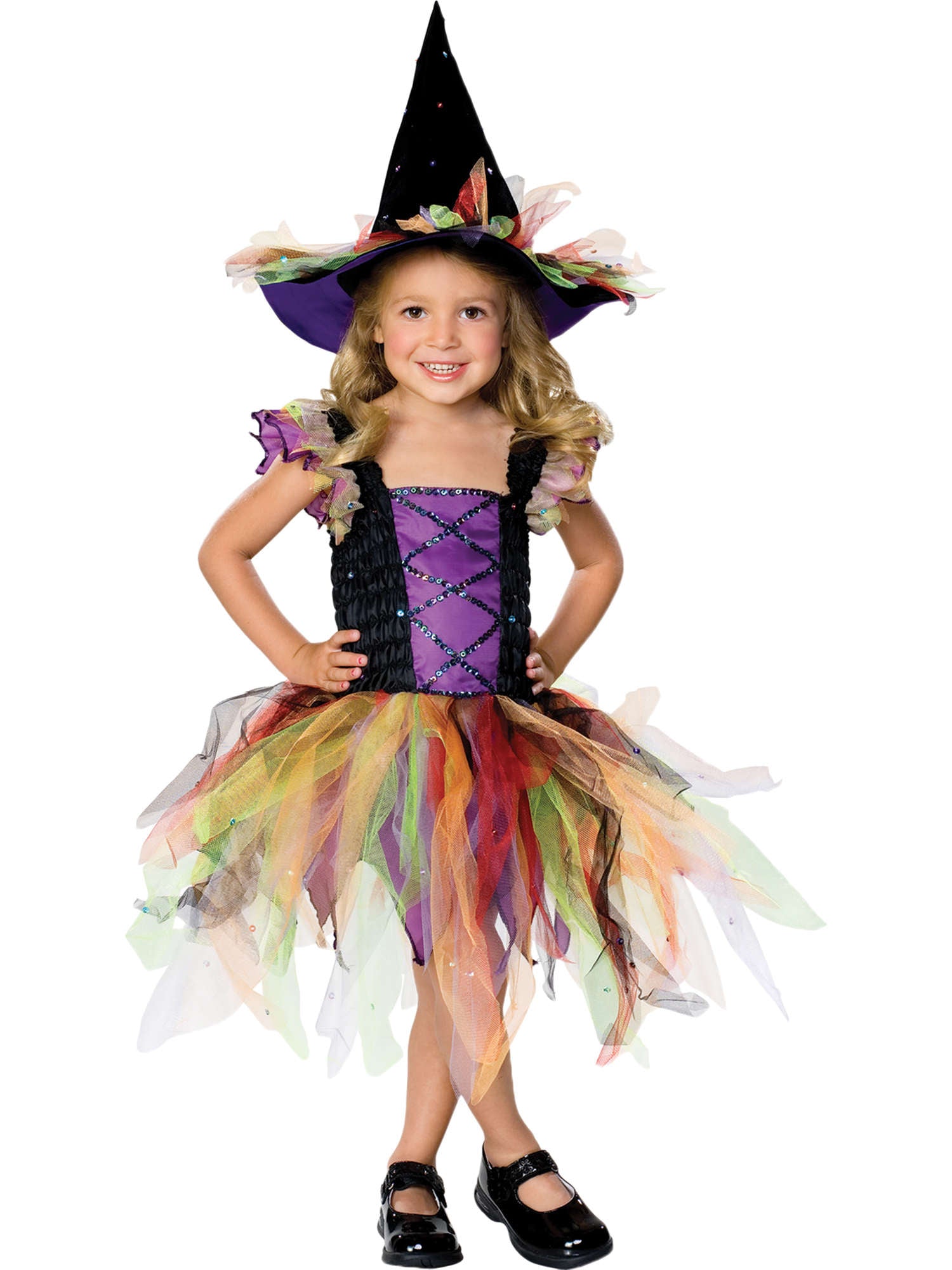 GLITTER WITCH COSTUME - CHILDRENS 2