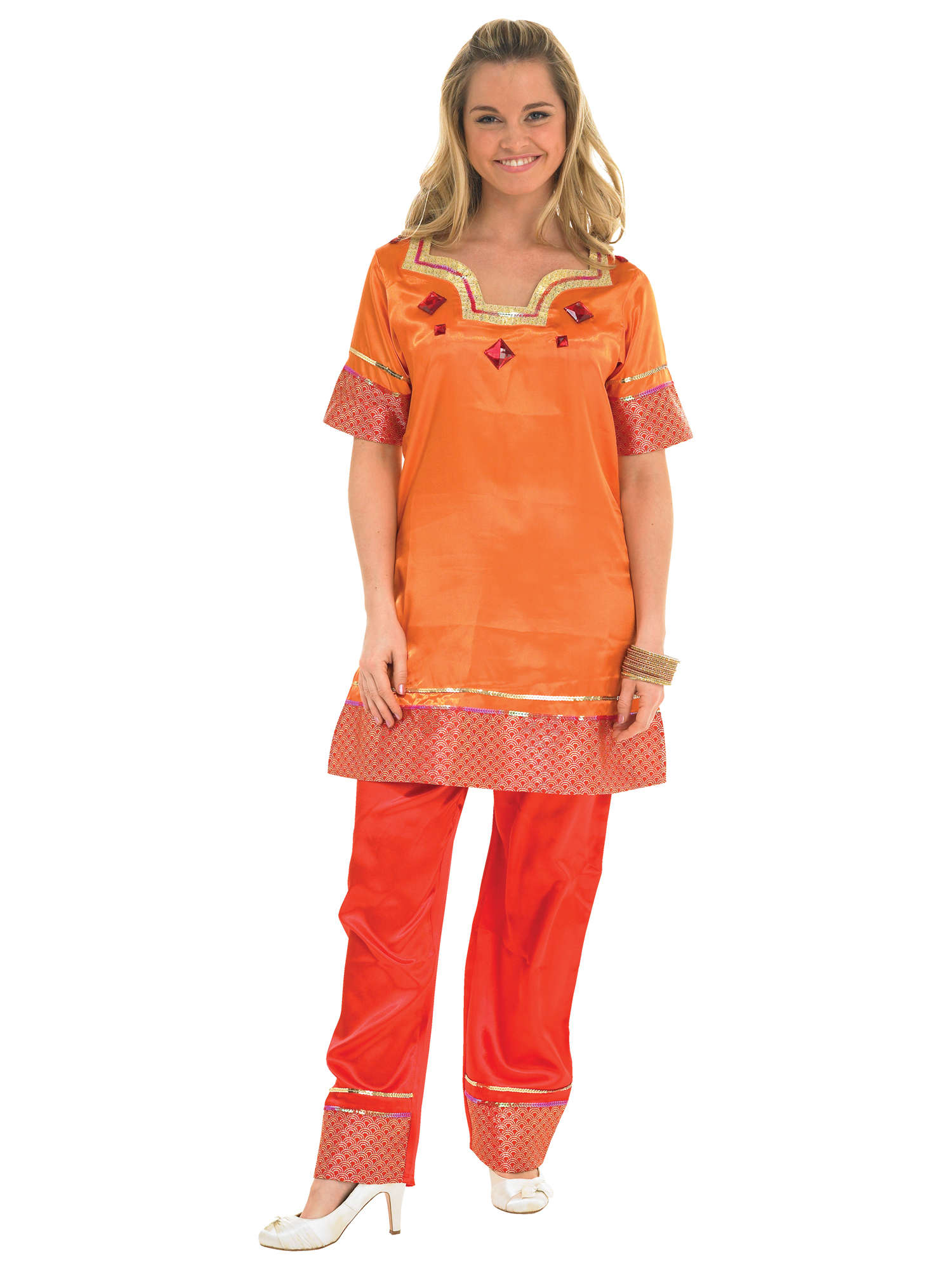 B/WOOD LADY OR. TUNIC SET 1
