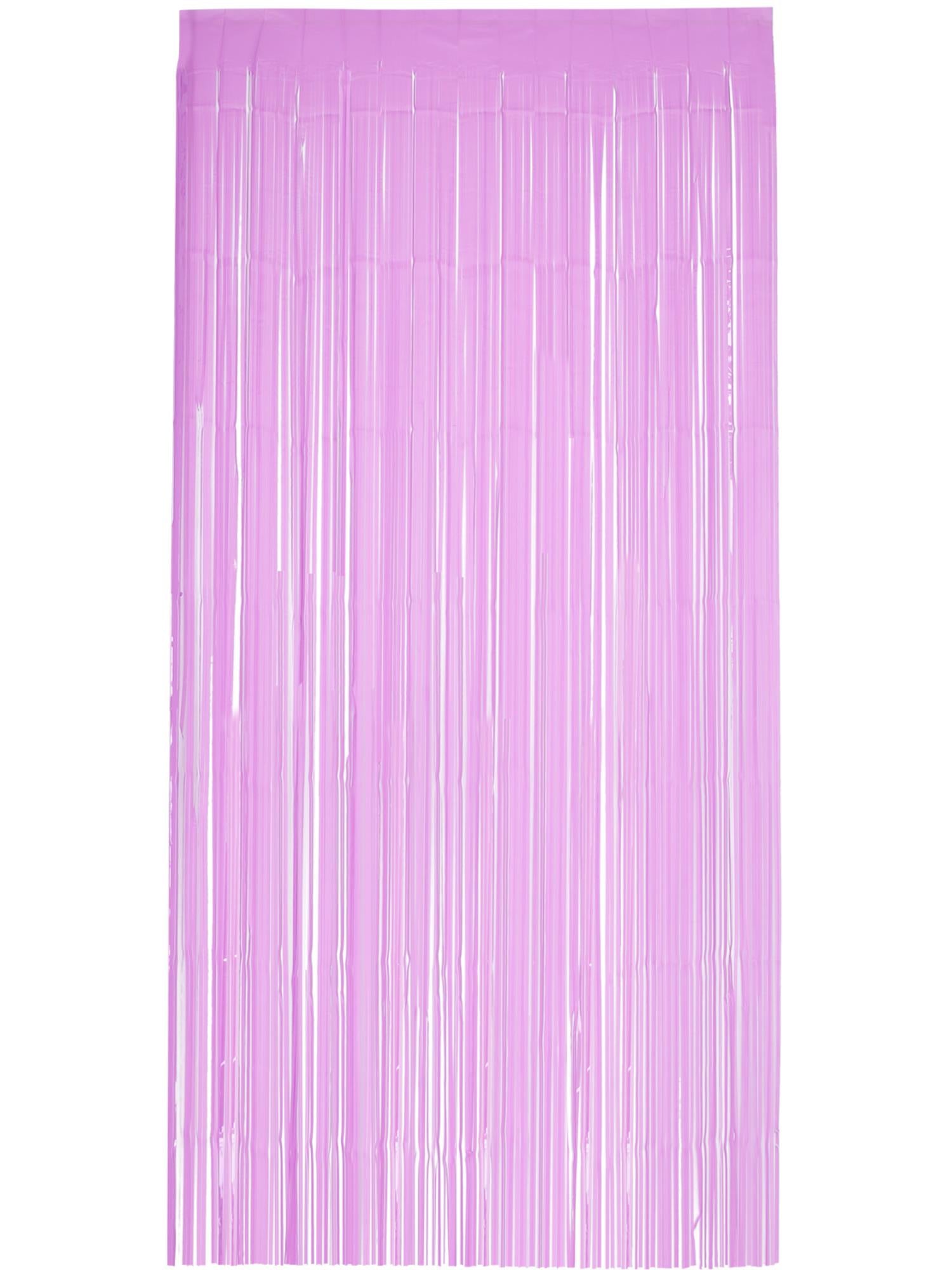 Matt Fringe Curtain Backdrop, Baby Pink 1