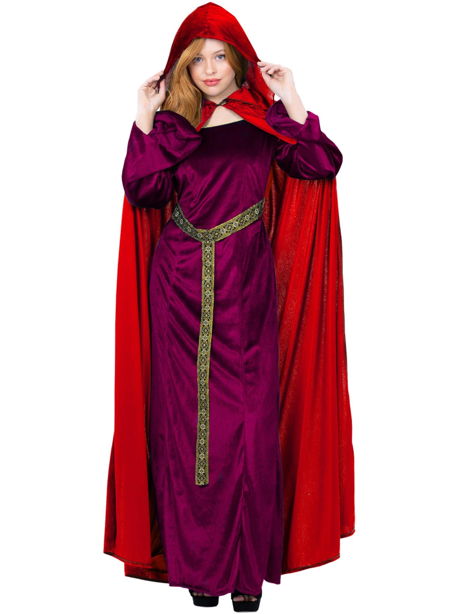 Deluxe Cloak, Garnet Red, Adults 1
