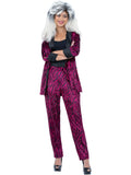 80s Pink Zebra Suit Costume, Unisex 1