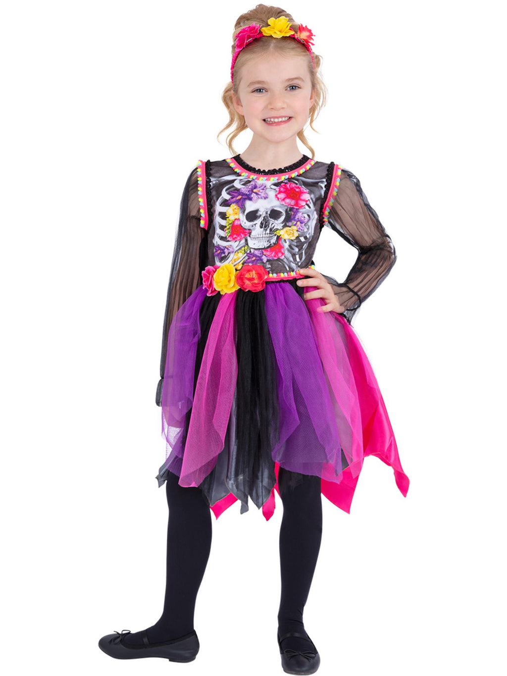 Day of the Dead Pom-Pom Costume 1