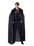 Cape Mens Black W/ Fur Collar 1