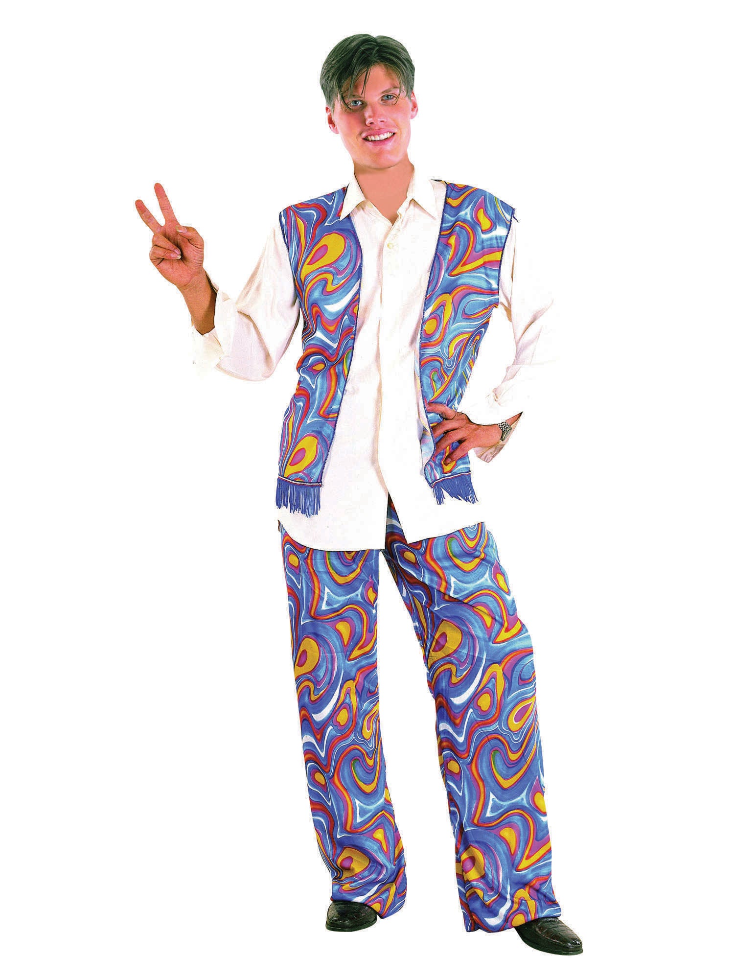 Flower Power HippyMan Costume 1