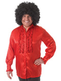 Satin Ruffle Shirt (Various Colours) 1