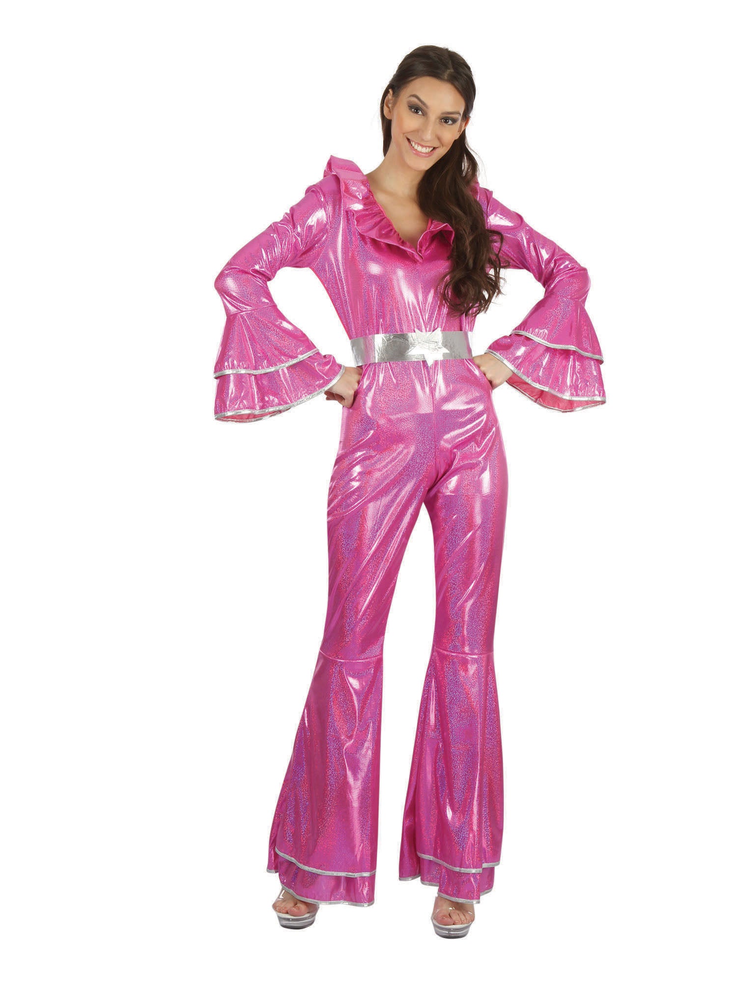Disco Jumpsuit Pink Female 1