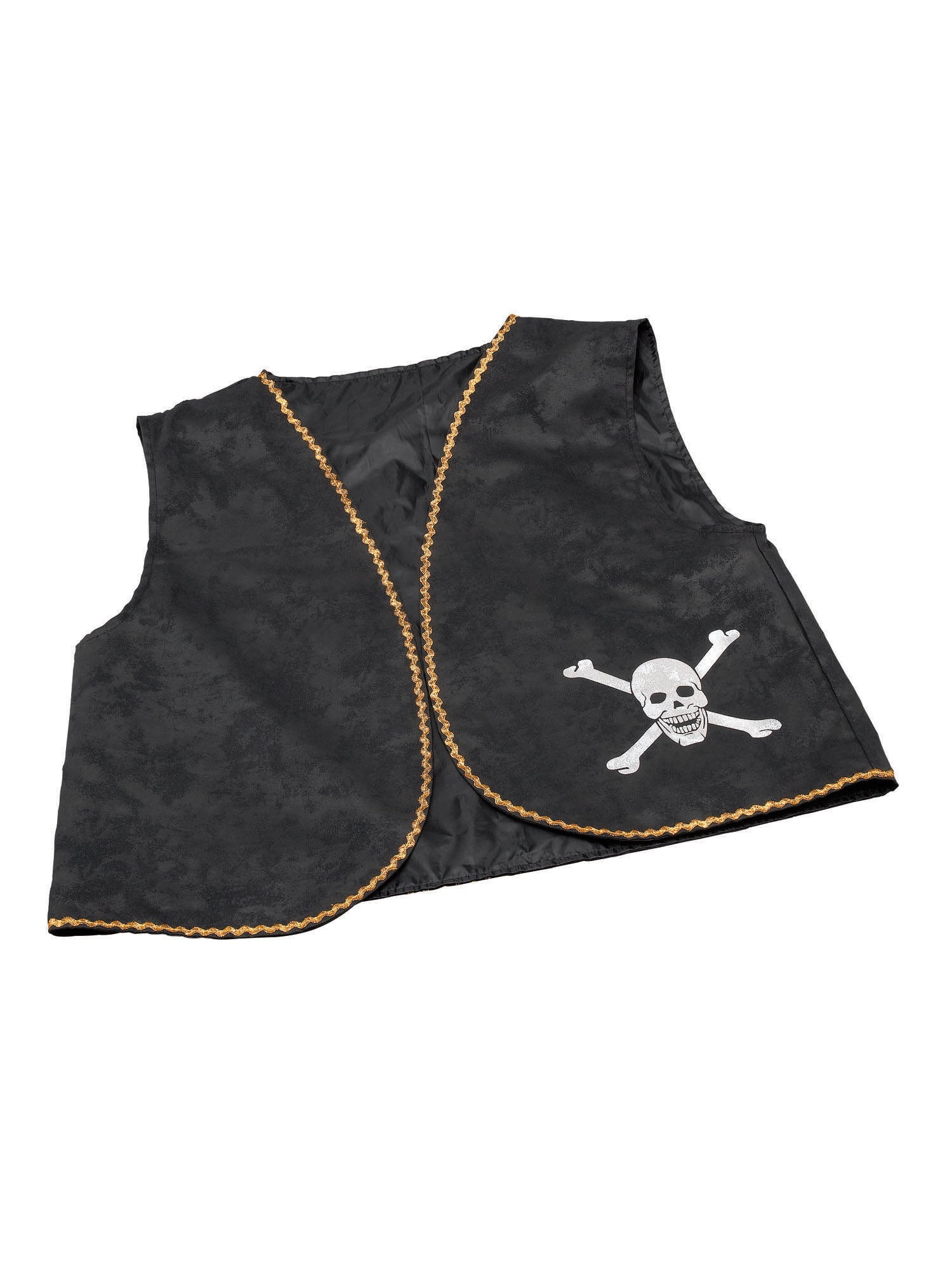 Pirate Waistcoat Black Distress 1