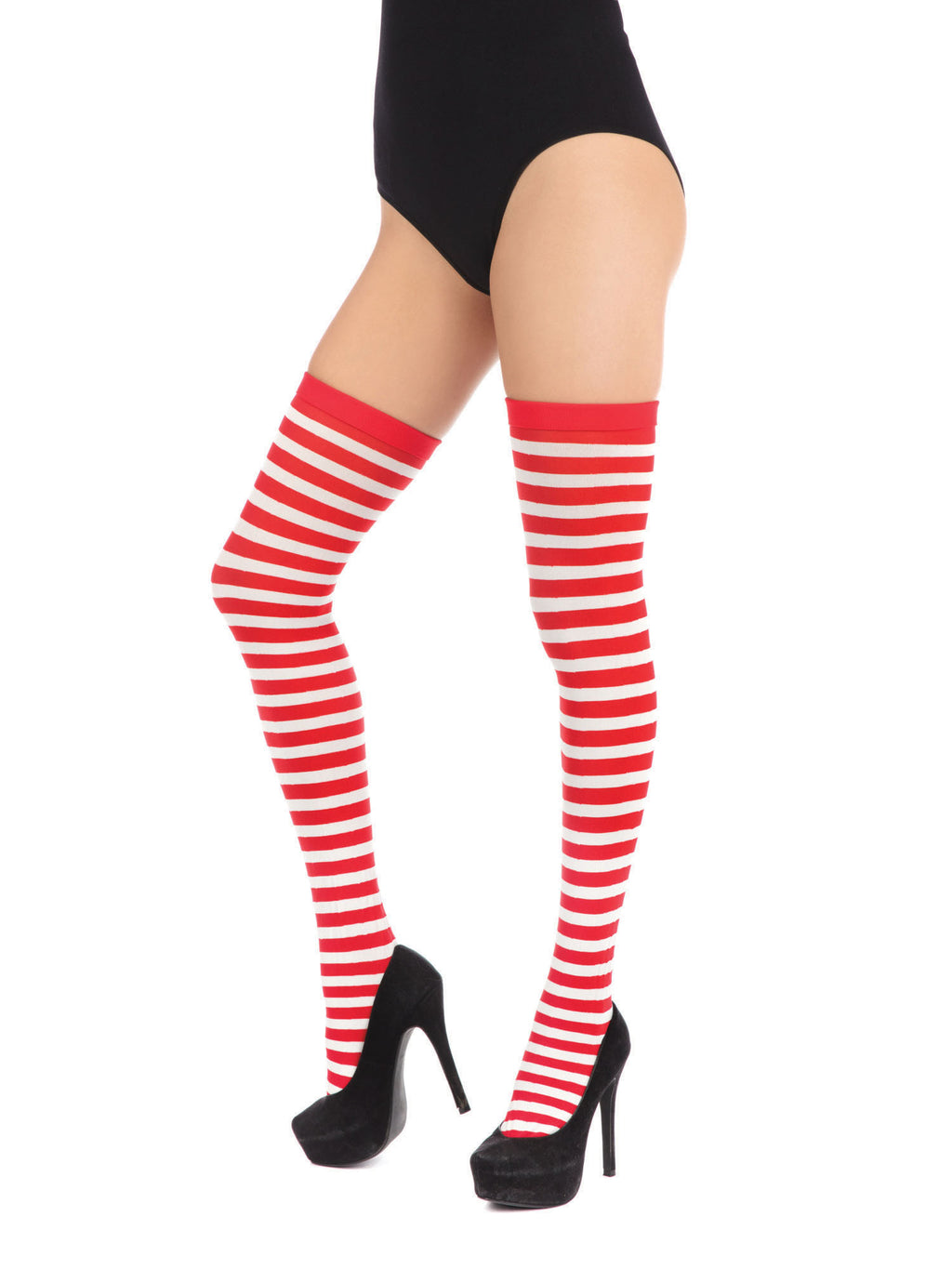 Striped Stockings - Red/White 2