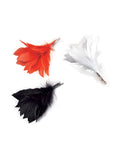 White Feather Flower Clip 1