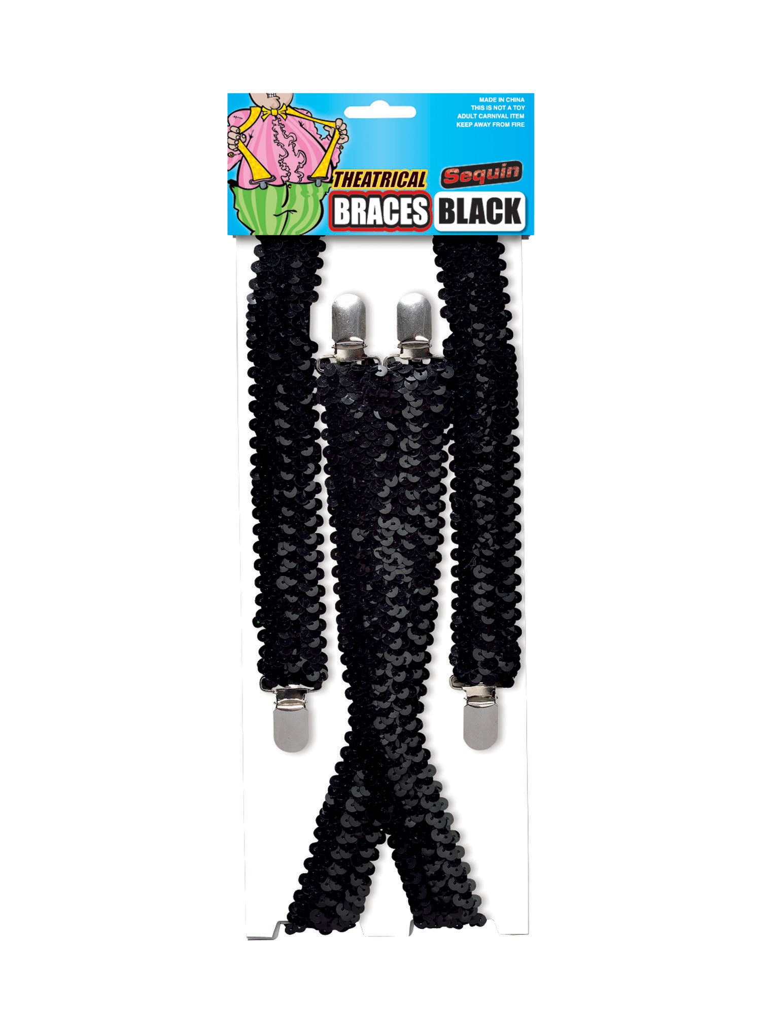 Sequin Braces Black 1