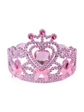 Pink Tiara With Ribbon Bow Ties 1