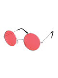 Lennon Glasses - Red/Silver Frame 1