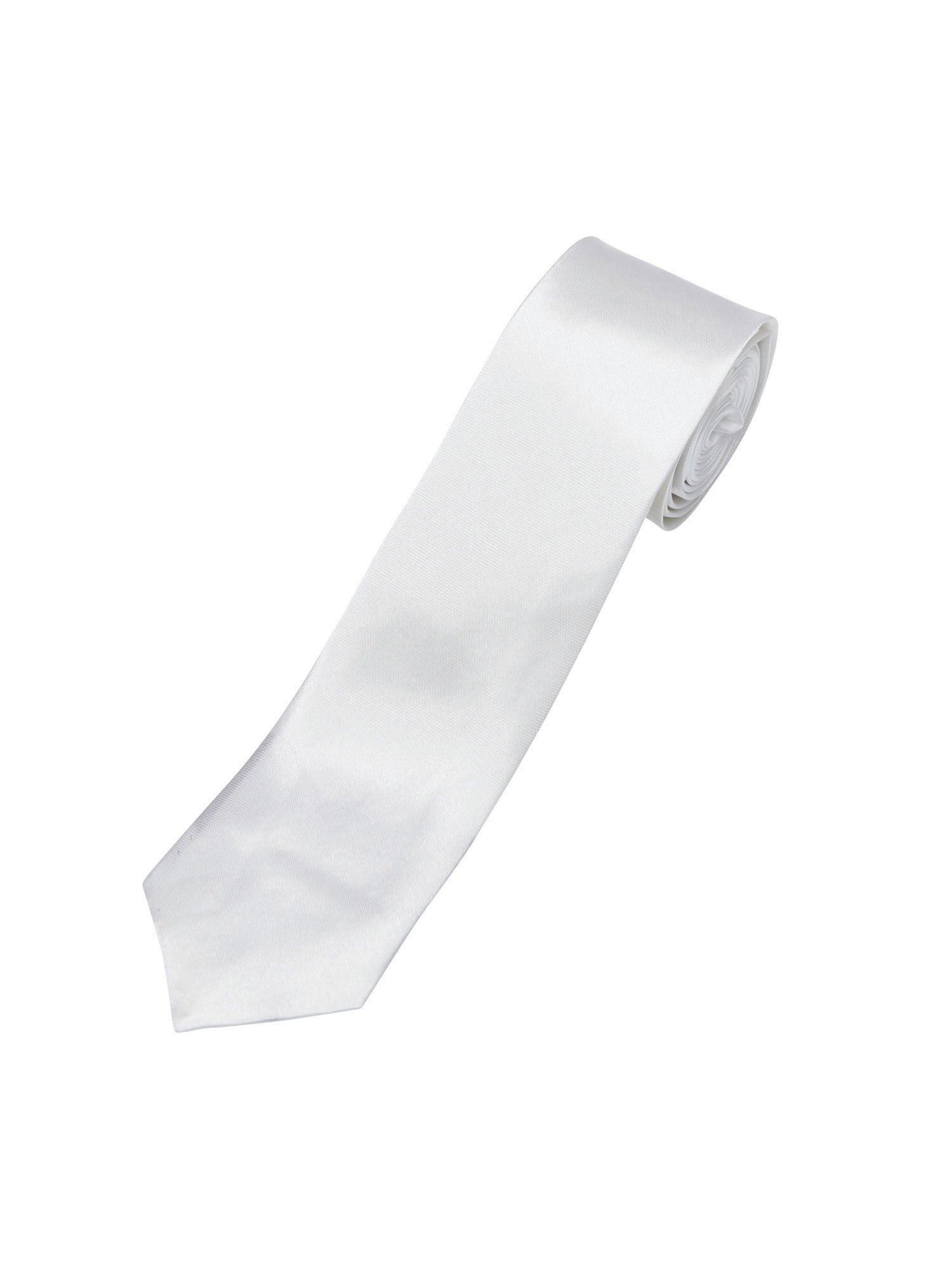 Skinny Tie White 1