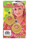 Gold Mod Glitter Earrings 1
