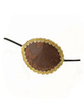 Pirate Brown EyePatch+Gold Trim 1
