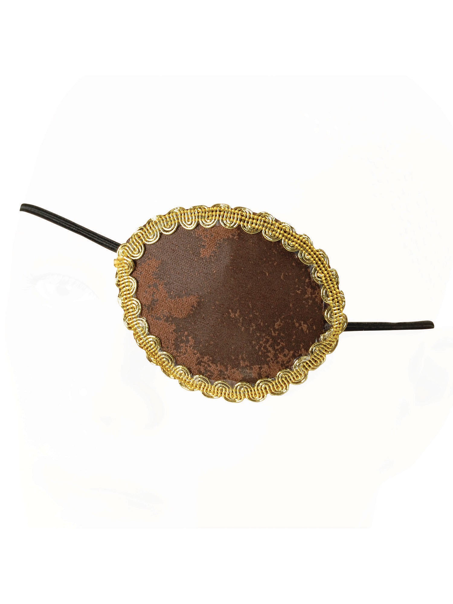 Pirate Brown EyePatch+Gold Trim 1