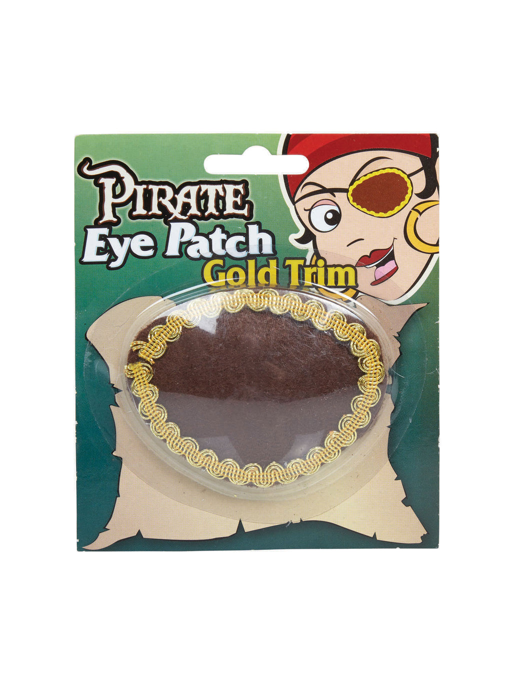 Pirate Brown EyePatch+Gold Trim 2