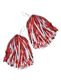 Pom Pom Red/White - Pair 1